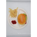 Eco - Friendly Sugarcane Disposable Plates Paper Lunch Tray